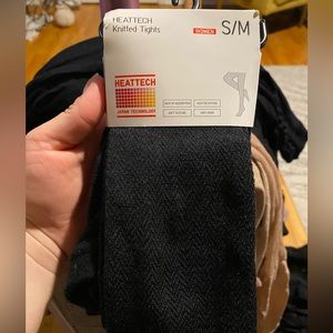NWT Uniqlo Heattech Knitted Tights